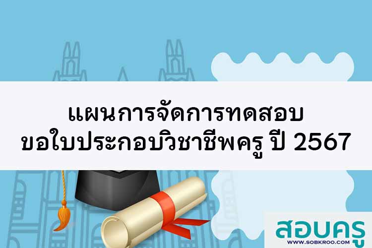 แผนการจัดการทดสอบขอใบประกอบวิชาชีพครู ปี 2567